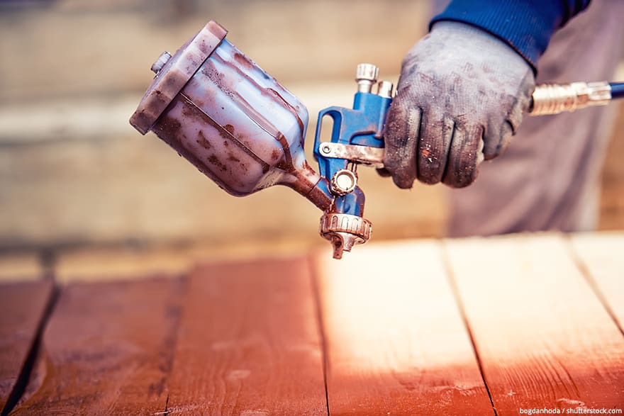 how to paint kitchen cabinets with spray gun