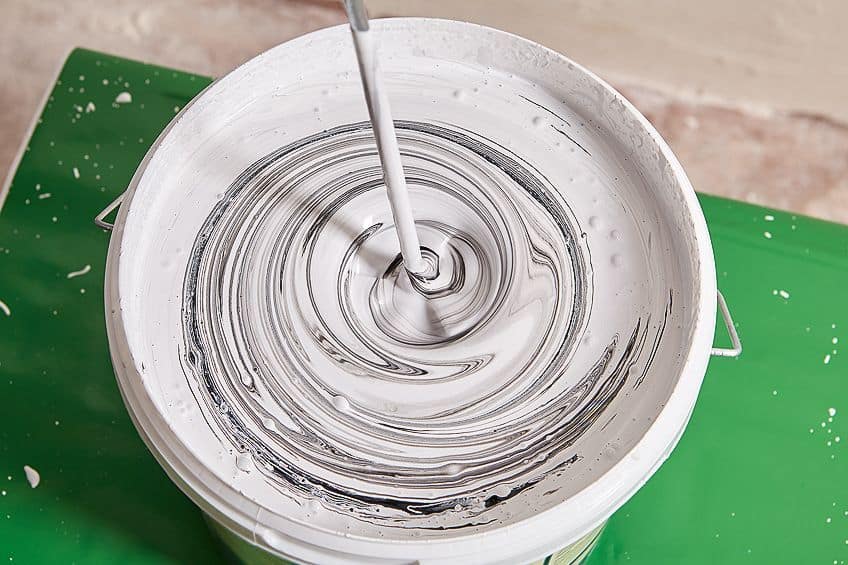 Mixing Paint for Indoor Paint Sprayer