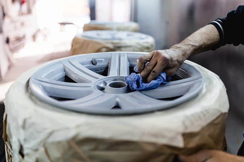 Preparing Paint Rims