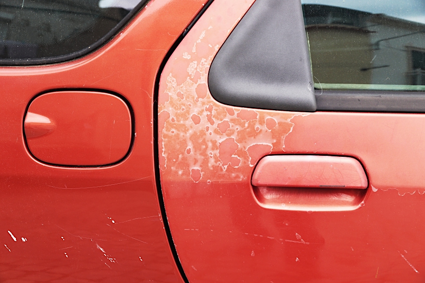 Faded and Scratched Car Paint